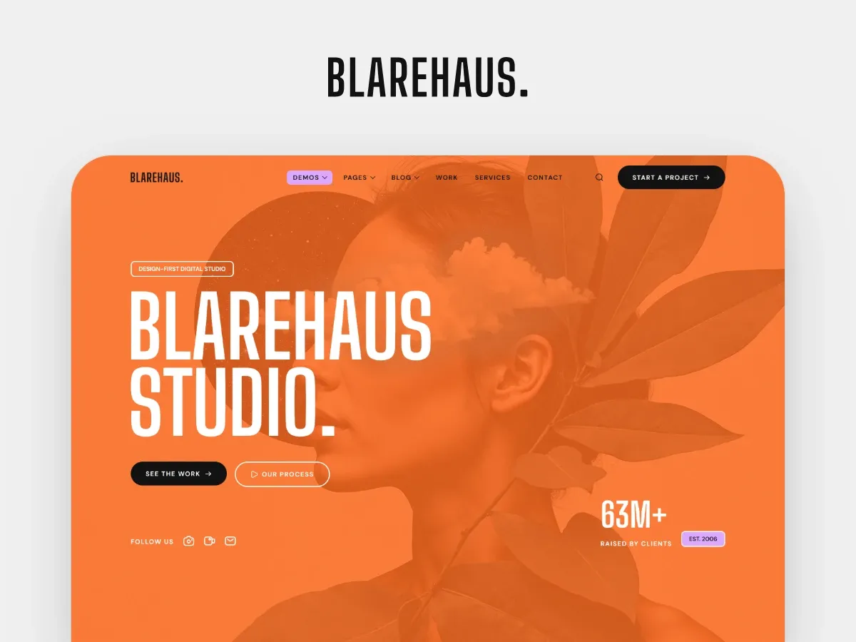 Blarehaus — Creative Agency WordPress theme