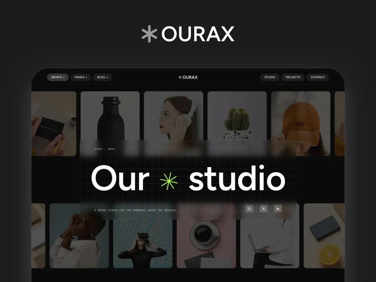 Ourax — Design Agency WordPress theme